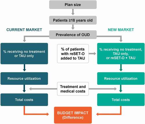 Figure 1. Budget impact model structure.