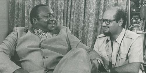 Figure 3. Mohamed Amin with Idi Amin in Saudi Arabia.