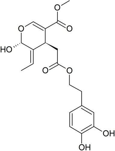 Figure 2 Chemical formula of oleuropein-aglycone.