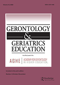 Cover image for Gerontology & Geriatrics Education, Volume 43, Issue 4, 2022