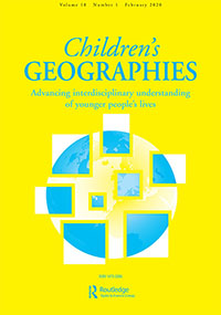 Cover image for Children's Geographies, Volume 18, Issue 1, 2020
