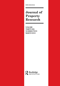 Cover image for Journal of Property Research, Volume 36, Issue 2, 2019