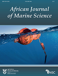 Cover image for African Journal of Marine Science, Volume 39, Issue 4, 2017