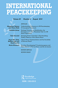 Cover image for International Peacekeeping, Volume 26, Issue 4, 2019