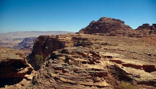 Figure 4 The pilgrimage site of Jabal Harun, with the sanctuary to Aaron at the top of the mountain (photo by M. Sinibaldi).