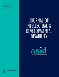 Cover image for Journal of Intellectual & Developmental Disability, Volume 46, Issue 4, 2021