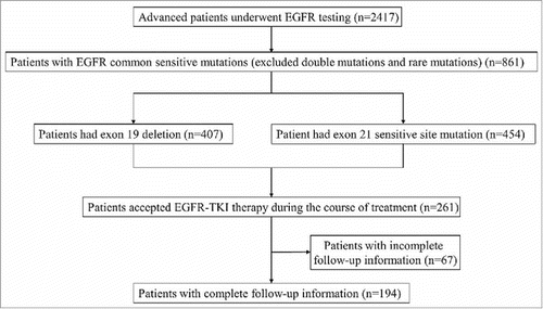 Figure 1. Flow diagram of patients enrolled in the study.