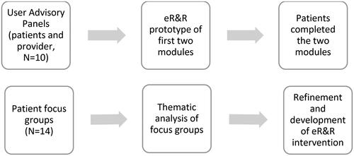 Figure 1. eR&R intervention design process.