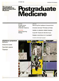Cover image for Postgraduate Medicine, Volume 74, Issue 4, 1983