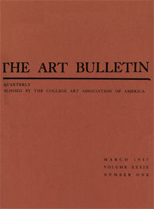 Cover image for The Art Bulletin, Volume 39, Issue 1, 1957