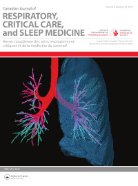 Cover image for Canadian Journal of Respiratory, Critical Care, and Sleep Medicine, Volume 6, Issue sup2, 2022