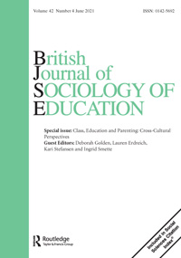 Cover image for British Journal of Sociology of Education, Volume 42, Issue 4, 2021