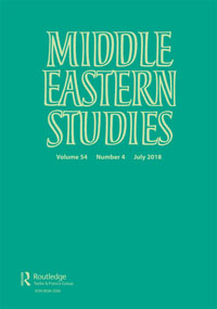 Cover image for Middle Eastern Studies, Volume 54, Issue 4, 2018