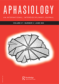 Cover image for Aphasiology, Volume 37, Issue 6, 2023