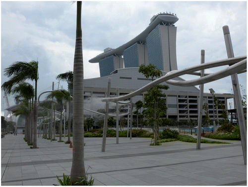 Figure 2 The Marina Bay Sands complex in Singapore by Architect Moshe Safdie, an early twenty-first century example for an integrated resort complex. Photo: Gerhard Schmitt, 2011.