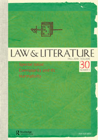 Cover image for Law & Literature, Volume 30, Issue 3, 2018