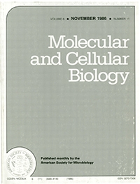 Cover image for Molecular and Cellular Biology, Volume 6, Issue 11, 1986