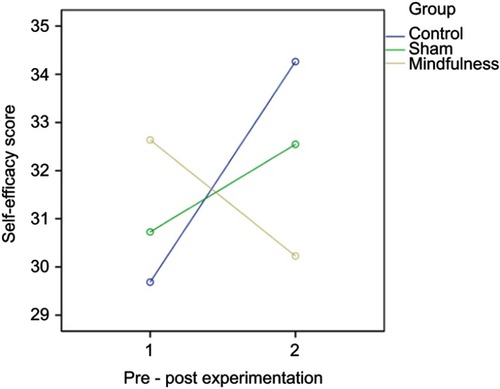 Figure 1 Change in self-efficacy after intervention.