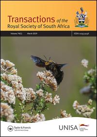 Cover image for Transactions of the Royal Society of South Africa, Volume 74, Issue 1, 2019