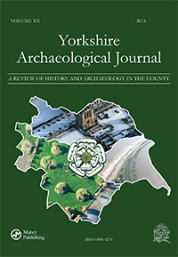 Cover image for Yorkshire Archaeological Journal, Volume 82, Issue 1, 2010
