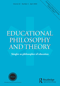 Cover image for Educational Philosophy and Theory, Volume 52, Issue 4, 2020