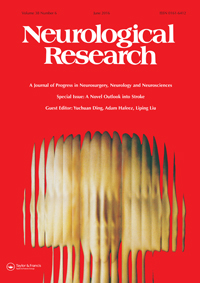 Cover image for Neurological Research, Volume 38, Issue 6, 2016