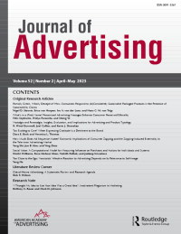 Cover image for Journal of Advertising, Volume 52, Issue 2, 2023
