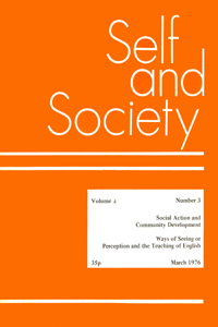 Cover image for Self & Society, Volume 4, Issue 3, 1976