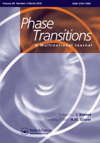 Cover image for Phase Transitions, Volume 89, Issue 3, 2016