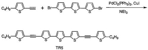 Figure 2. Reaction scheme for the synthesis and structure of TR5. Reprinted with permission from Zhang et al. [Citation43].