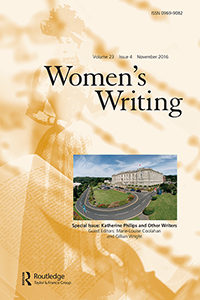 Cover image for Women's Writing, Volume 23, Issue 4, 2016