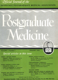 Cover image for Postgraduate Medicine, Volume 3, Issue 1, 1948