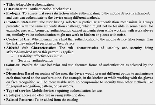 Figure 9. Adaptable authentication pattern.