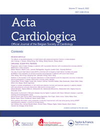 Cover image for Acta Cardiologica, Volume 77, Issue 6, 2022