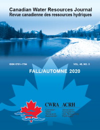 Cover image for Canadian Water Resources Journal / Revue canadienne des ressources hydriques, Volume 45, Issue 3, 2020