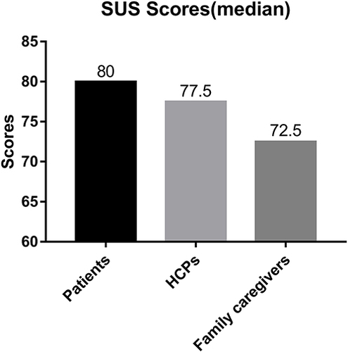 Figure 1 The SUS scale scores.