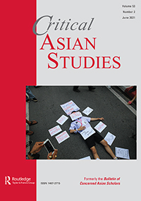Cover image for Critical Asian Studies, Volume 53, Issue 2, 2021