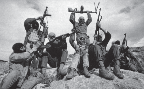 In the mountains east of the Jordan River, a patrol from the Popular Front for the Liberation of Palestine (PFLP) in 1969 THOMAS R. KOENIGES
