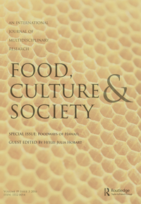 Cover image for Food, Culture & Society, Volume 19, Issue 3, 2016