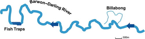 Figure 3. Conceptualisation of the Ngemba stretch of the Barwon–Darling River (Source: Authors’ conceptualisation).