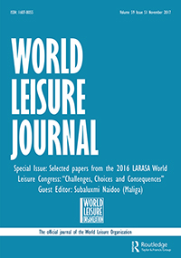 Cover image for World Leisure Journal, Volume 59, Issue sup1, 2017