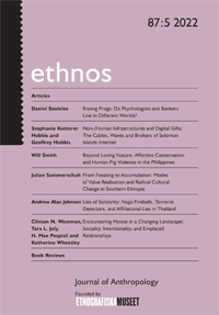 Cover image for Ethnos, Volume 87, Issue 5, 2022