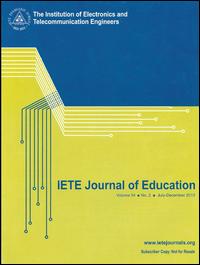 Cover image for IETE Journal of Education, Volume 59, Issue 1, 2018