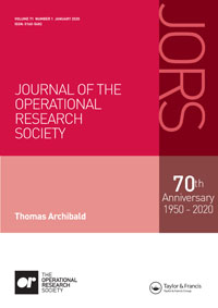 Cover image for Journal of the Operational Research Society, Volume 71, Issue 1, 2020
