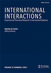 Cover image for International Interactions, Volume 47, Issue 6, 2021