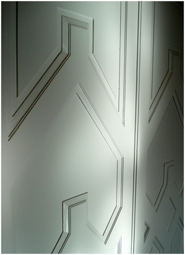 Figure 1 Detail of the reliefs in Rogier’s sliding doors, milled at the FabLab Amsterdam.