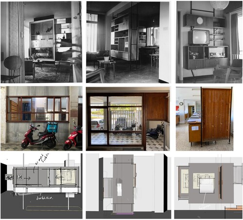 Figure 3. Catalogue of archival material of interior furniture and other architectural elements from Economou’s work and buildings that informed the design of the Archive Cabinets.