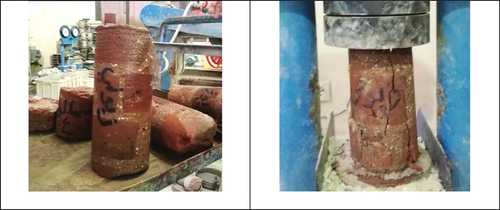 Figure 4. Examined cores before and after testing.