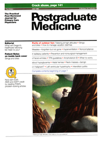 Cover image for Postgraduate Medicine, Volume 88, Issue 1, 1990