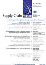 Cover image for Supply Chain Forum: An International Journal, Volume 9, Issue 1, 2008